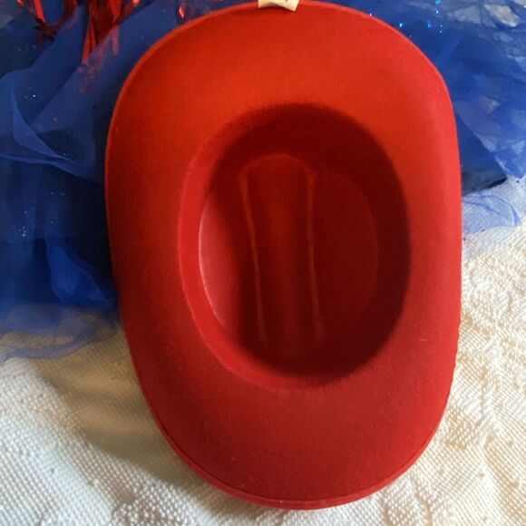 Toy Story Outfit Halloween Dress Up Girls Sz 4T 5T Tulle Tutu Bottom Red Hat D - Picture 12 of 13
